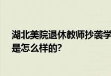 湖北美院退休教师抄袭学生作品被判赔偿10万元 具体情况是怎么样的?