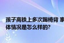 孩子高铁上多次踢椅背 家长大打出手 两人被移交派出所 具体情况是怎么样的?