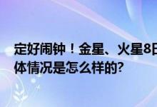 定好闹钟！金星、火星8日清晨将上演“双星伴月”天象 具体情况是怎么样的?