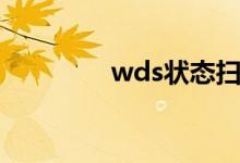 wds状态扫描（wds状态）