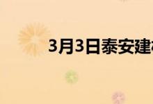 3月3日泰安建材价格午后补涨30