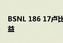 BSNL 186 17卢比计划修订后有更多数据利益