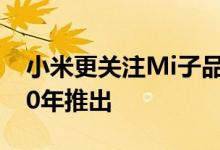 小米更关注Mi子品牌 优质旗舰店预计在2020年推出