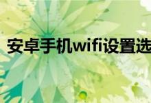 安卓手机wifi设置选项（安卓手机wifi设置）