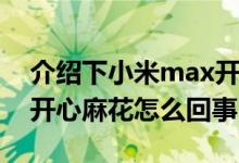 介绍下小米max开心麻花是什么及小米max开心麻花怎么回事