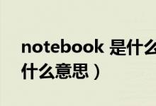 notebook 是什么意思中文（notebook是什么意思）