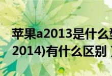 苹果a2013是什么型号（苹果(A2100)和(aA2014)有什么区别）