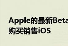 Apple的最新Beta版使开发人员能够一次性购买销售iOS