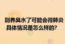 别养臭水了可能会得肺炎 网友：小孩哥们的爱好让人看不懂 具体情况是怎么样的?