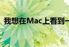 我想在Mac上看到一个非常有趣的应用程序