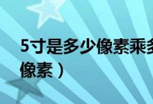 5寸是多少像素乘多少像素（5寸照片是多少像素）