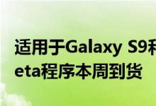 适用于Galaxy S9和Note 9的Android 10 Beta程序本周到货