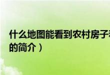 什么地图能看到农村房子和人（能看到农村房子和人的地图的简介）