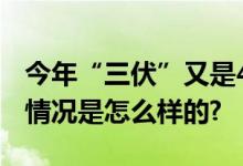 今年“三伏”又是40天已连续10年如此 具体情况是怎么样的?