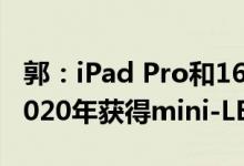 郭：iPad Pro和16英寸MacBook Pro将于2020年获得mini-LED显示屏