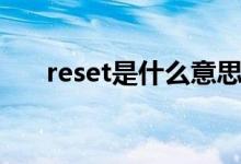 reset是什么意思（reset是什么意思）