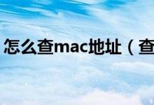 怎么查mac地址（查询电脑mac地址的方法）