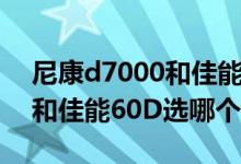 尼康d7000和佳能60d拍人像（尼康D7000和佳能60D选哪个）