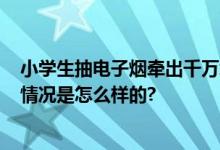 小学生抽电子烟牵出千万级案件 21人被采取强制措施 具体情况是怎么样的?