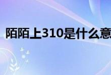 陌陌上310是什么意思（陌陌上310的解释）