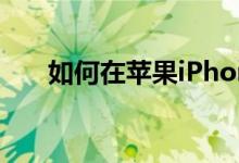 如何在苹果iPhone上静音或保持通话