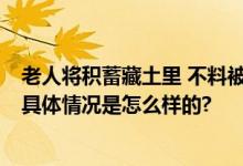 老人将积蓄藏土里 不料被虫吃了 家属：系大半辈子的积蓄 具体情况是怎么样的?