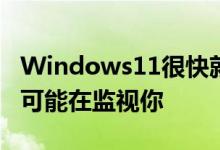 Windows11很快就会让你看到哪些应用程序可能在监视你